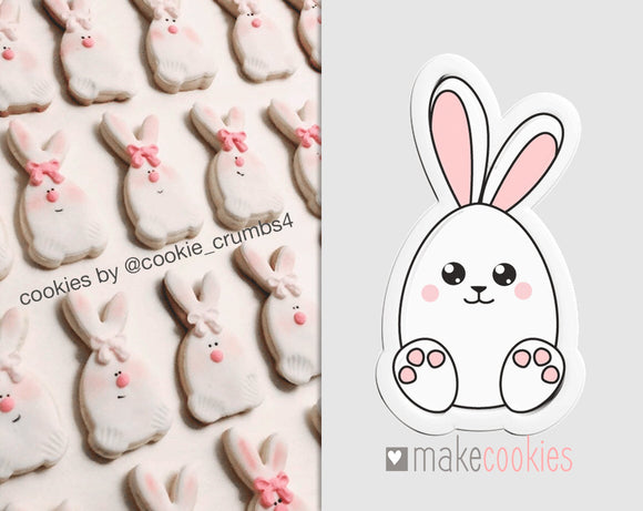 Bunny Cookie Cutter, Easter Rabbit Cookie Cutter, Easter Bunny Cutters –  Makecookies